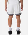 Augusta Sportswear 6890 Youth Match-Up Basketball Shorts - White/ Graphite - model back