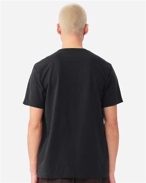 BELLA + CANVAS 4810GD Unisex Heavyweight Garment-Dyed Tee - Black - model back