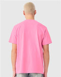 BELLA + CANVAS 4810GD Unisex Heavyweight Garment-Dyed Tee - Bubble Gum - model back