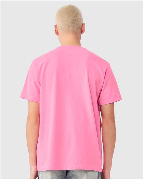 BELLA + CANVAS 4810GD Unisex Heavyweight Garment-Dyed Tee - Bubble Gum - model back