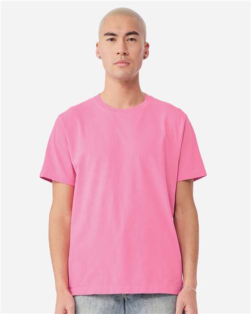 BELLA + CANVAS 4810GD Unisex Heavyweight Garment-Dyed Tee - Bubble Gum - model front