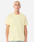 BELLA + CANVAS 4810GD Unisex Heavyweight Garment-Dyed Tee - Buttermilk - model front
