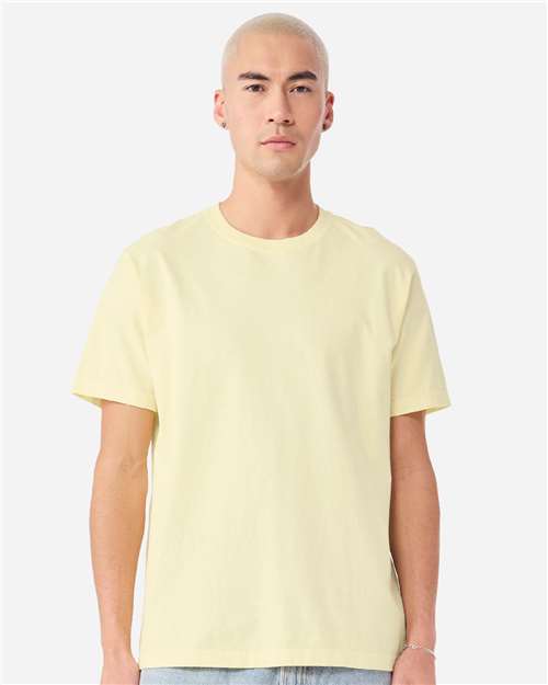 BELLA + CANVAS 4810GD Unisex Heavyweight Garment-Dyed Tee - Buttermilk - model front