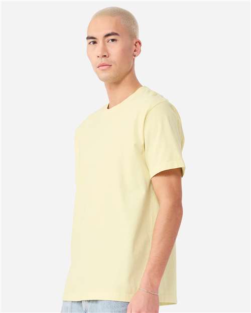 BELLA + CANVAS 4810GD Unisex Heavyweight Garment-Dyed Tee - Buttermilk - model side