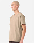 BELLA + CANVAS 4810GD Unisex Heavyweight Garment-Dyed Tee - Khaki - model side