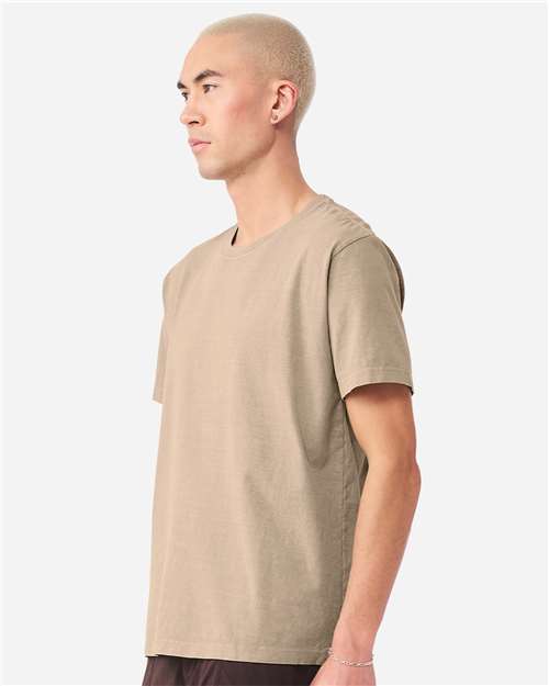 BELLA + CANVAS 4810GD Unisex Heavyweight Garment-Dyed Tee - Khaki - model side
