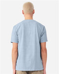 BELLA + CANVAS 4810GD Unisex Heavyweight Garment-Dyed Tee - Light Washed Denim - model back