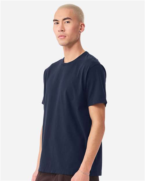BELLA + CANVAS 4810GD Unisex Heavyweight Garment-Dyed Tee - Navy - model side