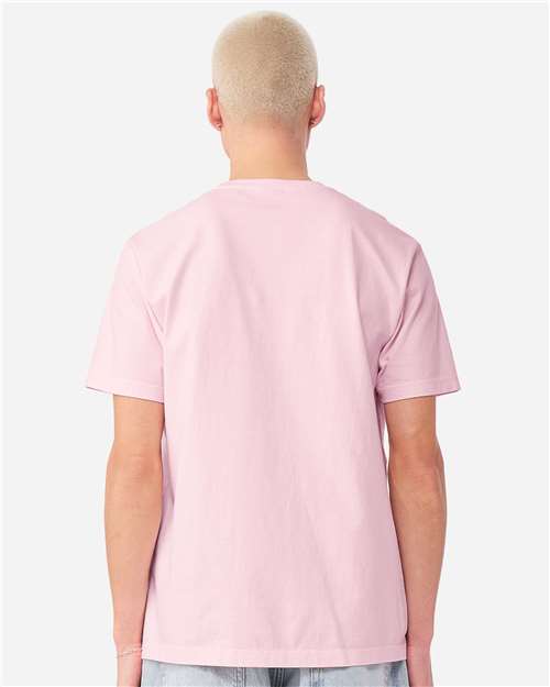 BELLA + CANVAS 4810GD Unisex Heavyweight Garment-Dyed Tee - Pink - model back