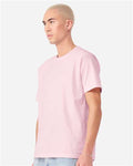 BELLA + CANVAS 4810GD Unisex Heavyweight Garment-Dyed Tee - Pink - model side