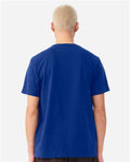 BELLA + CANVAS 4810GD Unisex Heavyweight Garment-Dyed Tee - Royal Blue - model back