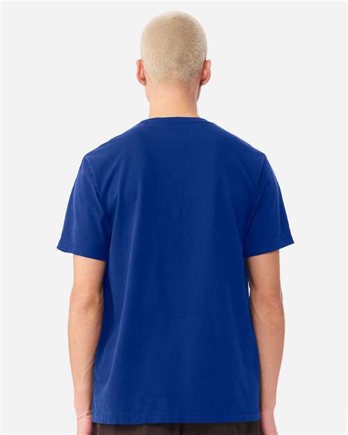 BELLA + CANVAS 4810GD Unisex Heavyweight Garment-Dyed Tee - Royal Blue - model back