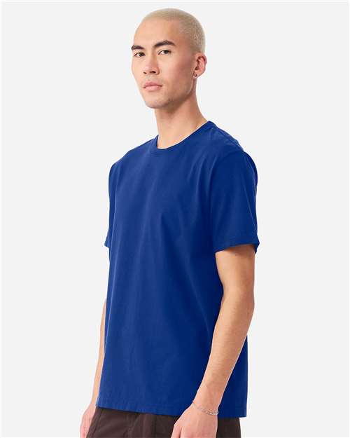 BELLA + CANVAS 4810GD Unisex Heavyweight Garment-Dyed Tee - Royal Blue - model side