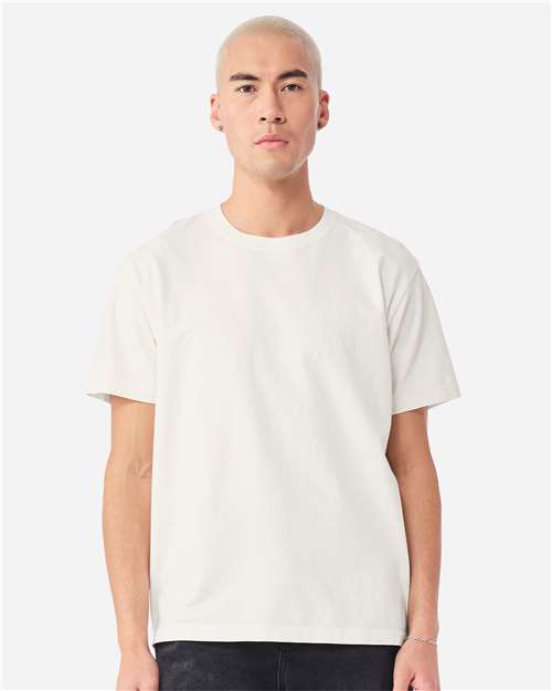 BELLA + CANVAS 4810GD Unisex Heavyweight Garment-Dyed Tee - Vintage White - model front