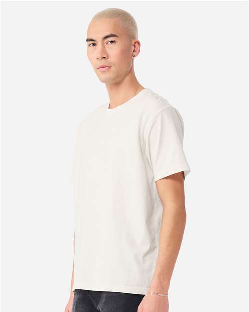 BELLA + CANVAS 4810GD Unisex Heavyweight Garment-Dyed Tee - Vintage White - model side