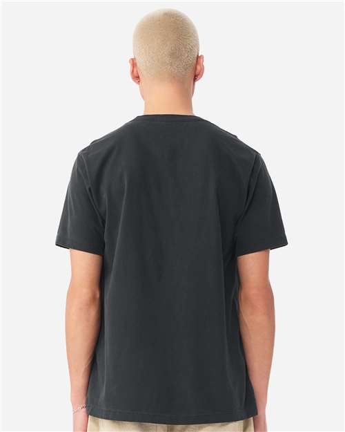 BELLA + CANVAS 4810GD Unisex Heavyweight Garment-Dyed Tee - Washed Black - model back