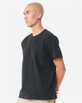 BELLA + CANVAS 4810GD Unisex Heavyweight Garment-Dyed Tee - Washed Black - model side