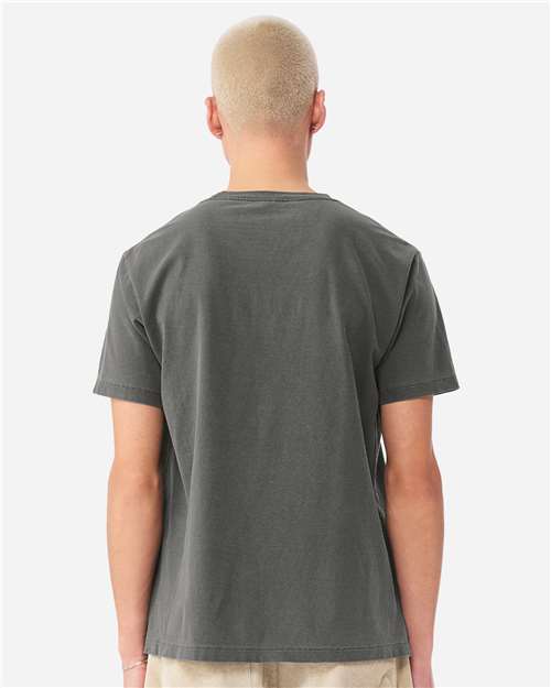 BELLA + CANVAS 4810GD Unisex Heavyweight Garment-Dyed Tee - Washed Charcoal - model back