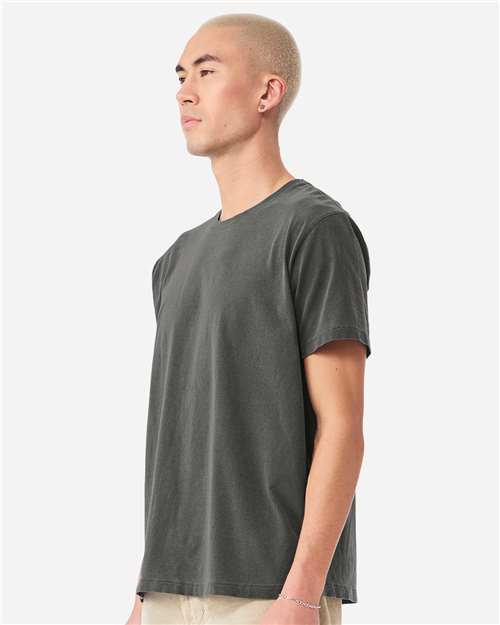 BELLA + CANVAS 4810GD Unisex Heavyweight Garment-Dyed Tee - Washed Charcoal - model side
