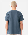 BELLA + CANVAS 4810GD Unisex Heavyweight Garment-Dyed Tee - Washed Denim - model back