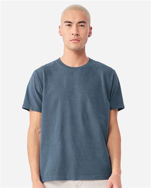 BELLA + CANVAS 4810GD Unisex Heavyweight Garment-Dyed Tee - Washed Denim - model front