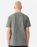 BELLA + CANVAS 4810GD Unisex Heavyweight Garment-Dyed Tee - Washed Grey - model back