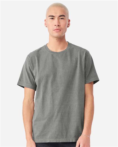BELLA + CANVAS 4810GD Unisex Heavyweight Garment-Dyed Tee - Washed Grey - model front