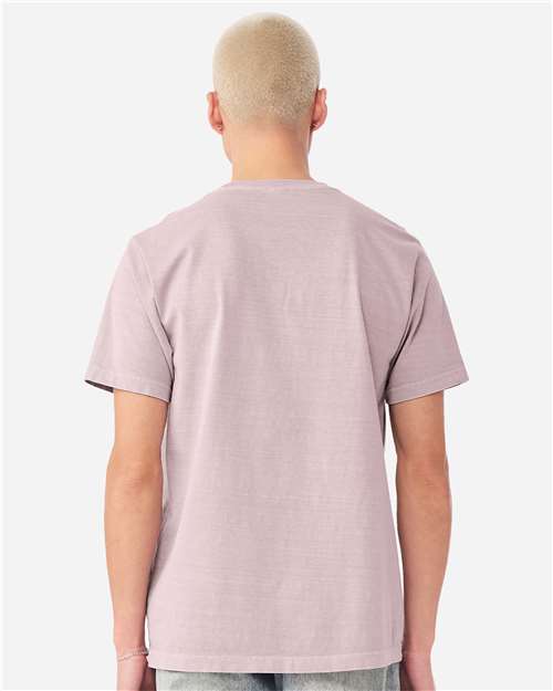 BELLA + CANVAS 4810GD Unisex Heavyweight Garment-Dyed Tee - Washed Lavender - model back