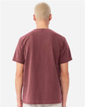 BELLA + CANVAS 4810GD Unisex Heavyweight Garment-Dyed Tee - Washed Maroon - model back