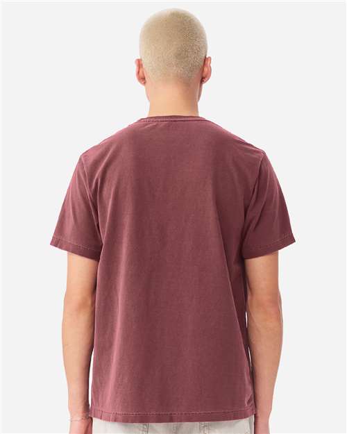BELLA + CANVAS 4810GD Unisex Heavyweight Garment-Dyed Tee - Washed Maroon - model back