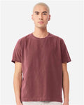 BELLA + CANVAS 4810GD Unisex Heavyweight Garment-Dyed Tee - Washed Maroon - model front