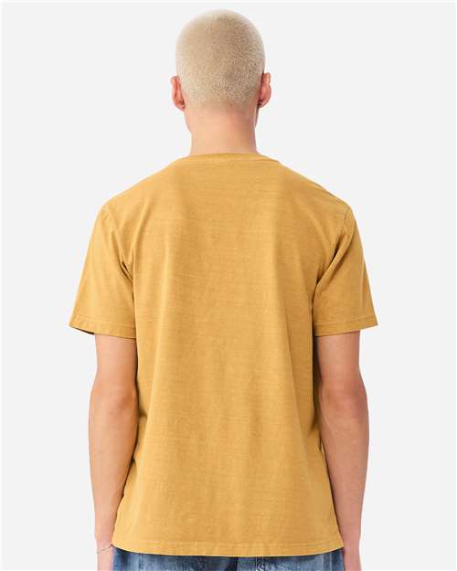 BELLA + CANVAS 4810GD Unisex Heavyweight Garment-Dyed Tee - Washed Mustard - model back