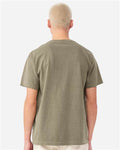 BELLA + CANVAS 4810GD Unisex Heavyweight Garment-Dyed Tee - Washed Olive - model back