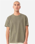 BELLA + CANVAS 4810GD Unisex Heavyweight Garment-Dyed Tee - Washed Olive - model front
