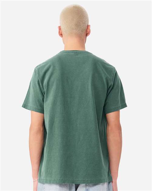 BELLA + CANVAS 4810GD Unisex Heavyweight Garment-Dyed Tee - Washed Pine - model back