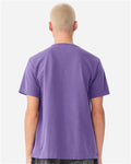 BELLA + CANVAS 4810GD Unisex Heavyweight Garment-Dyed Tee - Washed Purple - model back
