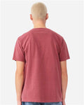 BELLA + CANVAS 4810GD Unisex Heavyweight Garment-Dyed Tee - Washed Red - model back