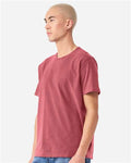 BELLA + CANVAS 4810GD Unisex Heavyweight Garment-Dyed Tee - Washed Red - model side
