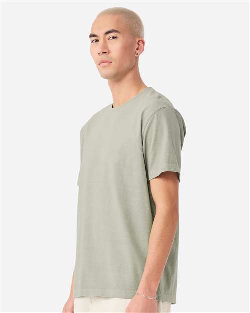 BELLA + CANVAS 4810GD Unisex Heavyweight Garment-Dyed Tee - Washed Thyme - model side
