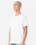 BELLA + CANVAS 4810GD Unisex Heavyweight Garment-Dyed Tee - White - model side