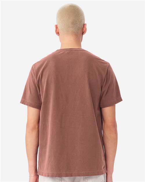 BELLA + CANVAS 4810GD Unisex Heavyweight Garment-Dyed Tee - Washed Chestnut - model back