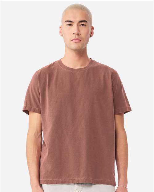 BELLA + CANVAS 4810GD Unisex Heavyweight Garment-Dyed Tee - Washed Chestnut - model front
