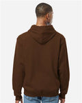 Tultex 320 Unisex Fleece Hooded Sweatshirt - Brown - model back