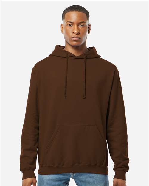 Tultex 320 Unisex Fleece Hooded Sweatshirt - Brown - model front