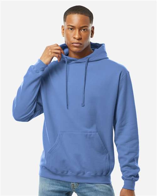 Tultex 320 Unisex Fleece Hooded Sweatshirt - Columbia Blue - model front