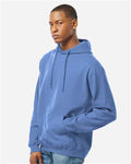 Tultex 320 Unisex Fleece Hooded Sweatshirt - Columbia Blue - model side