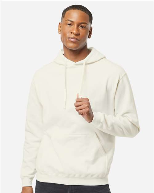 Tultex 320 Unisex Fleece Hooded Sweatshirt - Natural - model front