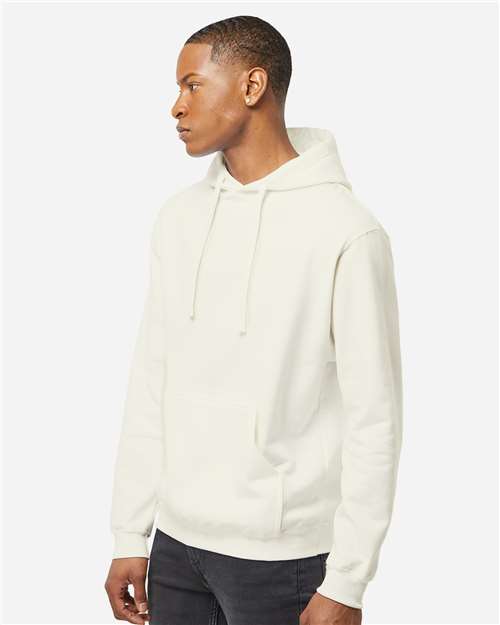 Tultex 320 Unisex Fleece Hooded Sweatshirt - Natural - model side