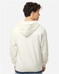 Tultex 331 Unisex Full-Zip Hooded Sweatshirt - Natural - model back