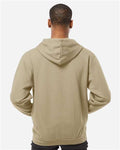 Tultex 331 Unisex Full-Zip Hooded Sweatshirt - Sand - model back
